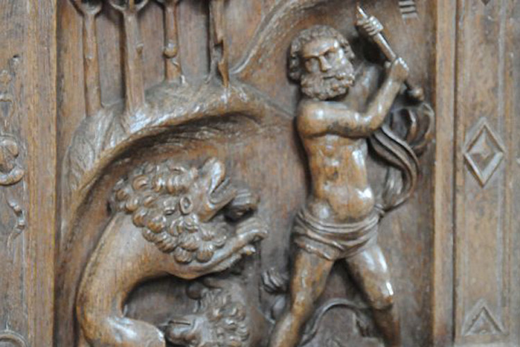 Woodwose carvings